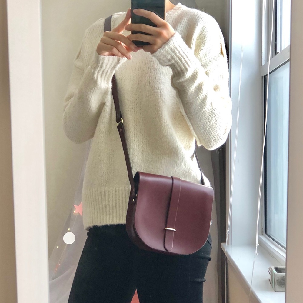 The Cambridge Satchel Company Burgundy Crossbody Bag